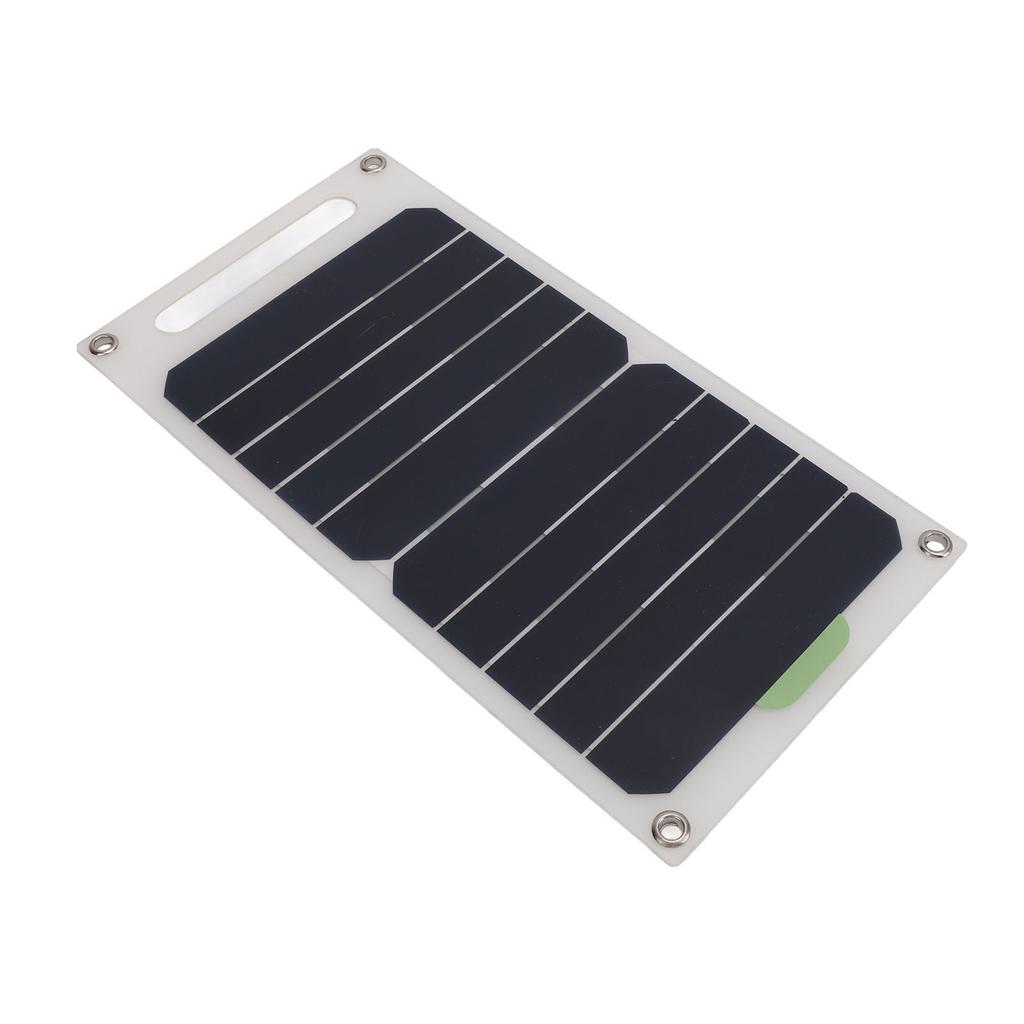 10W Portable Solar Panel Monocrystalline Silicon Waterproof Solar Panel with Buckles and Suction Cups for Outdoor RV