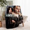 Custom Name Daryl and Rick Theme Printed Blanket - Perfect for Couch, Bed, Travel & Outdoor Use | Machine Washable, Cozy & Durable.