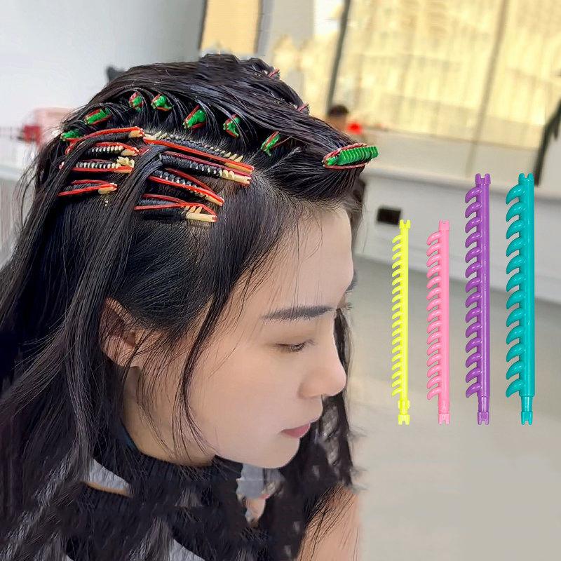 20/30Pcs Hair Styling Tools Hair Root Perm Rods Bars Curlers With Clips Bangs Volumizing Waves Fluffy Salon Hair Rollers Set