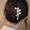 Chinese Hanfu Hair Accessories Long Tassel Vintage Lily Of The Valley U-Shaped Hairpins Flower Handmade Hair Sticks For Women