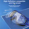 Adults Wide View Swim Goggles with Earplugs Waterproof No Leakage Anti-Fog Men Women Swimming Goggles Diving Snorkeling Equipment