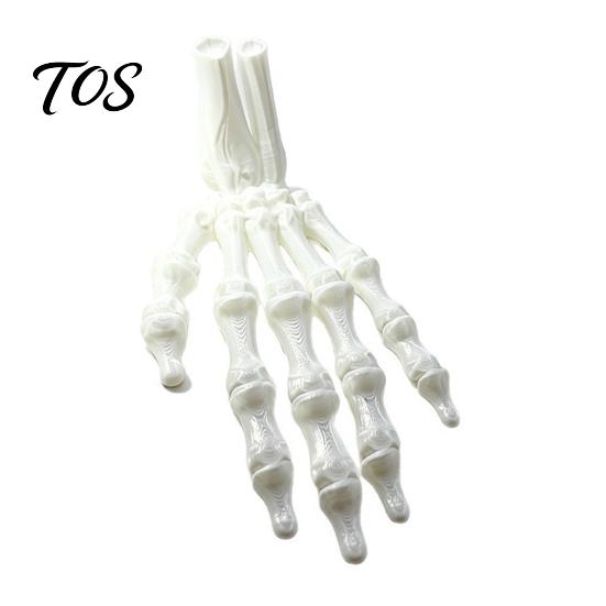 Lifelike Hand Figurine 3D Printed Skeleton Figurine, Spooky Bone Statue for Desktop Sculpture Halloween Party, Gothic Model, Desk Decor Realistic Prop