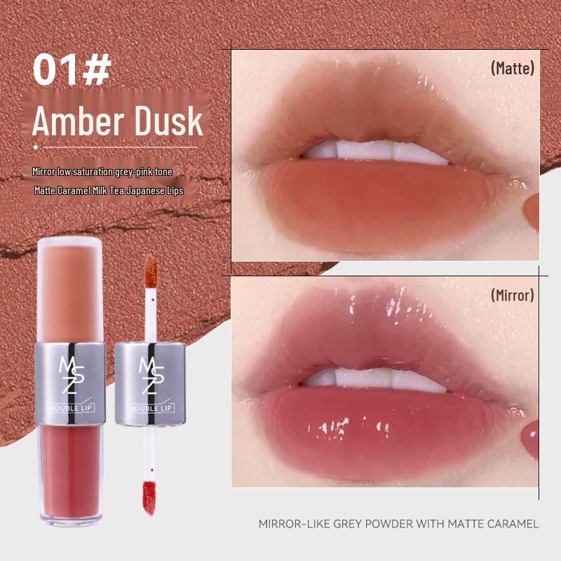 Mingxi Zhi Twilight Dual-Ended Lip Gloss & Velvet Matte Lipstick 8g