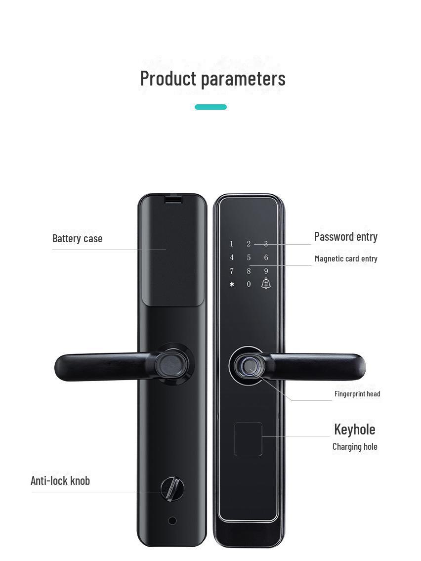 

Электронный интеллектуальный дверной замок с функциями защиты от кражи: Пароль, отпечаток пальца, технология NFC