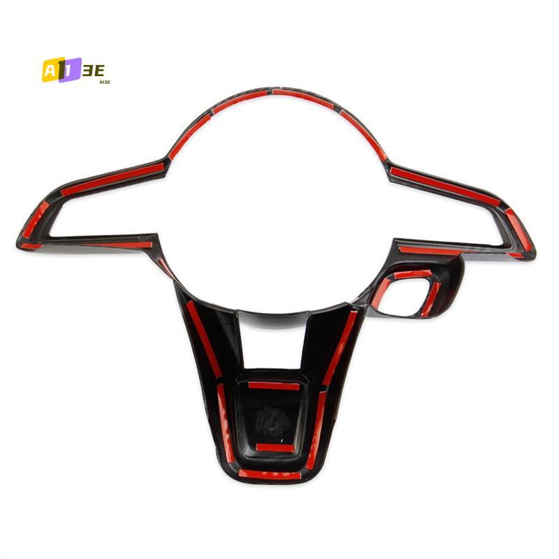 A03E-For Dodge Hornet 2024 Car Steering Wheel Trim Decoration Cover Interior Accessories ,ABS Carbon Fiber Carbon Fiber Pattern