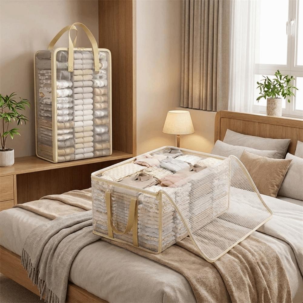 Transparent PVC Clothes Storage Bag Large Capacity Moving Packing Bag  Bedroom