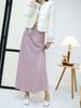 High-End Women's Satin Fishtail Skirt: 2025 Spring/Summer Elegant High-Waisted Hip-Hugging Design with Invisible Zipper