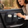 Car Door Storage Box with Cup Holder and Phone Pocket, Multifunctional Vehicle for Beverages and Small Accessories