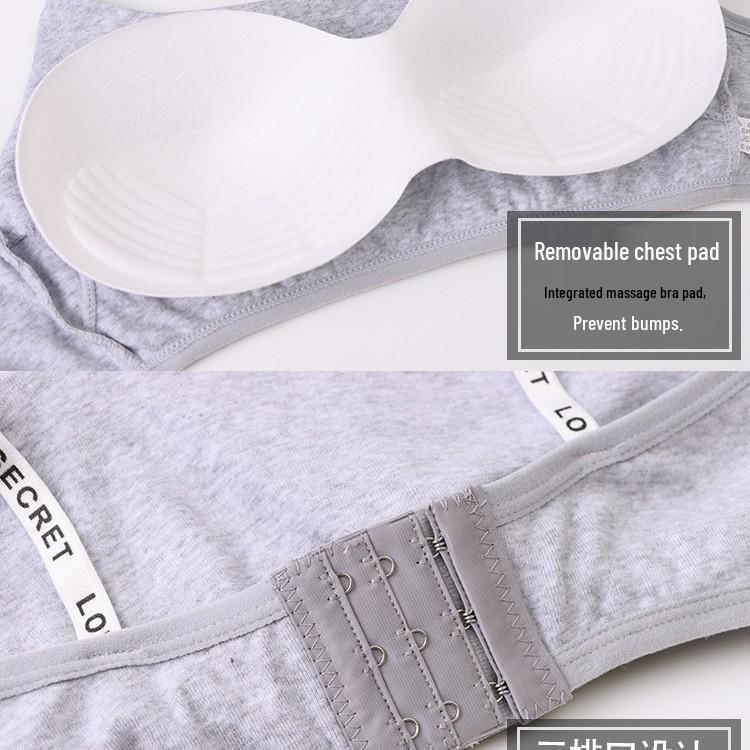 Southeast Asia Strap Backless Bandeau Top with Chest Pads - Comfortable Back Buckle Bra for Girls