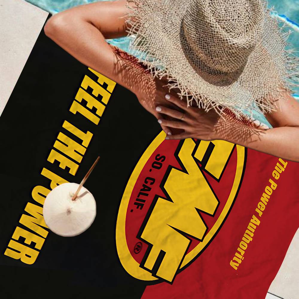 Asciugamano da Spiaggia con Logo FMF Racing Asciugamani da Bagno Colorati per Ragazza Microfibra Asciugatura Rapida Senza Sabbia Spiaggia Yoga Spa Palestra Piscina
