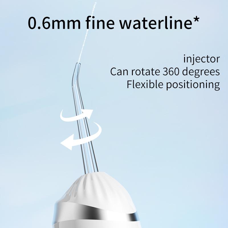 Oral Irrigator 3 Cleaning Modes Portable Rechargeable Waterproof Ip65 Dental Water Flosserteeth Whitening Jet Floss 200Ml