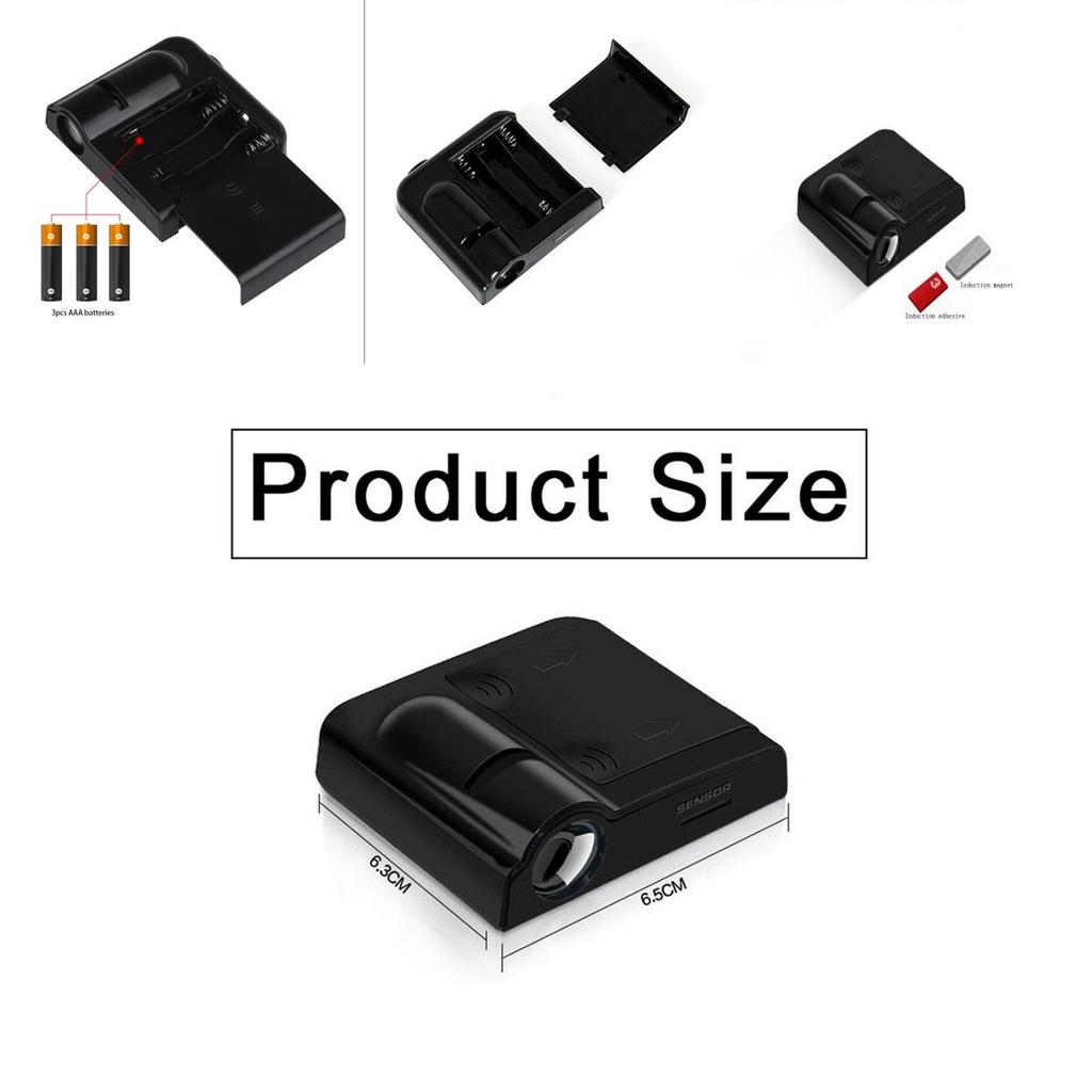 For 2pcs Wireless Fashion Welcome Led Car Door Logo Lights Projectors
