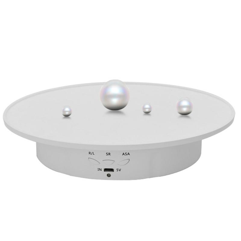 90/180 Degree Electric Rotating Display Stand Shop Display Turntable Mirror Spinning Base for Photography Products Shows