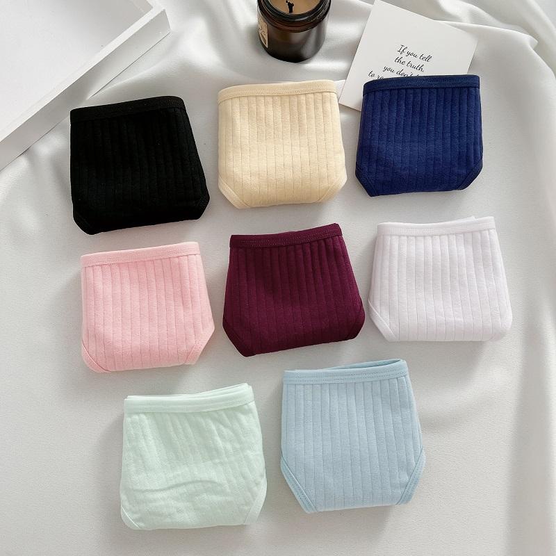 FINETOO 3 Teile/satz frauen Baumwolle Thongs Sexy G-String Höschen Low Rise Unterwäsche Weibliche Atmungsaktive Weiche Dessous Einfarbig Unterhosen