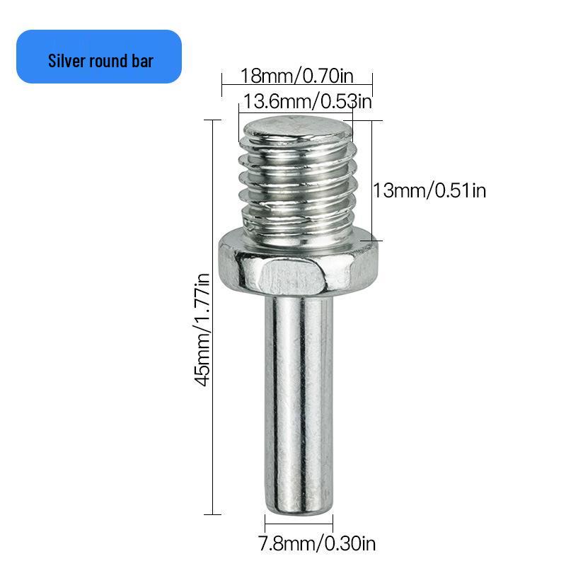 Cordless Drill To Grinder Adapter: Polishing & Cutting Tool with Self-Adhesive Pad