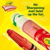 Crayola Twistable 50 Twistables Kritor de Stora Autentiska Kritorna, Färger, 50, Infällbara, 523420,