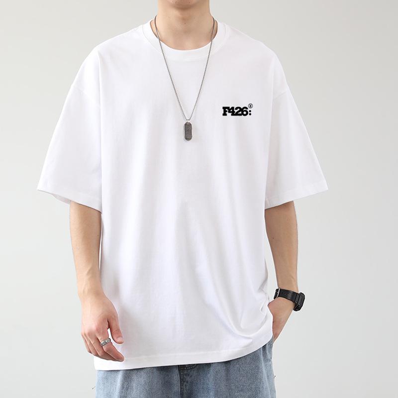 Damen Sommer T-Shirt mit Graffiti-Print im Distressed-Look - Locker geschnitten, kurzärmlig, High-Street-Stil