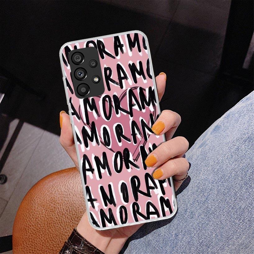 AMOR This Is Love Phnoe Case for Samsung Galaxy A17 A37 A57 A16 A26 A36 A56 A15 A14 A13 A55 A54 A53 A35 A34 A33 A25 A24 A23 A52