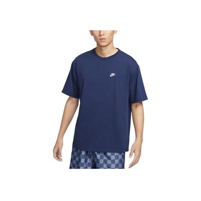 Einfarbiges schlichtes T-Shirt mit Rundhalsausschnitt und kurzen Ärmeln für Herren, Oberteile, Dunkelmarine FV0376-410