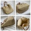 Summer large-capacity tote bag women's shoulder hand-woven bag ins Fengqing new pastoral hand-carried straw women's bag