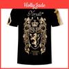 Chain 3d Golden Print Novelty Baroque Brand Tshirt Summer Style Short Sleeve Luxury Royal Men Clothes Hip Hop Tops Tees