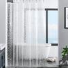 PEVA Waterproof Shower Curtain - Thickened, No-Punch, Simple Partition for Bathroom or Dormitory