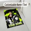Personalized Crystal Velvet Carpet,Eminem Custom Printed Name, Plush Area Rug For Home Indoor Decor