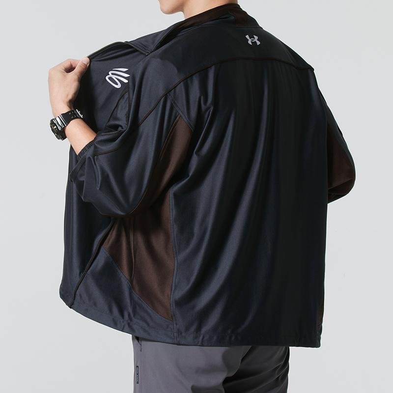 Under Armour Curry FW25 Stand Collar Zipper Loose Long Sleeve Jacket Men Jacket 6012758-016
