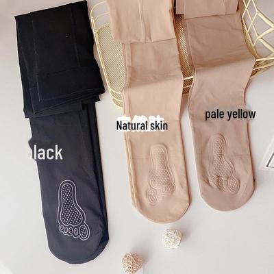 Durable Non-Slip Women's Thin Pantyhose: Anti-Snag Silicone Bottom, No-Crotch, Perfect for Spring and Autumn