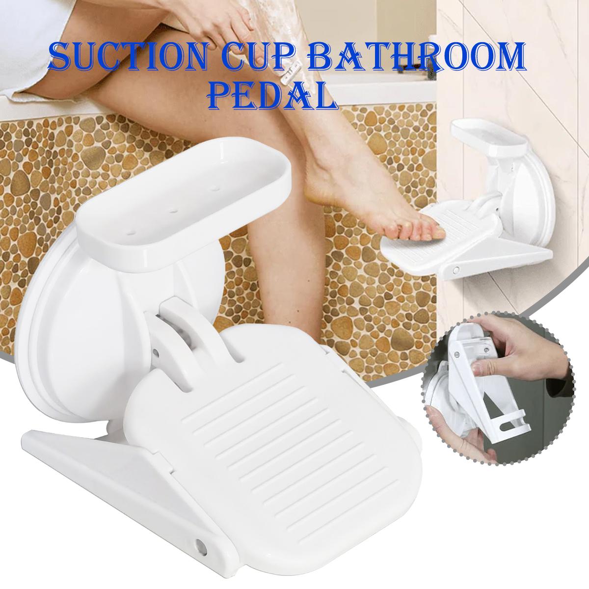 

PDTO новая подставка для ног для душа, педаль на присоске, кронштейн для душа в ванной, стеллаж для хранения