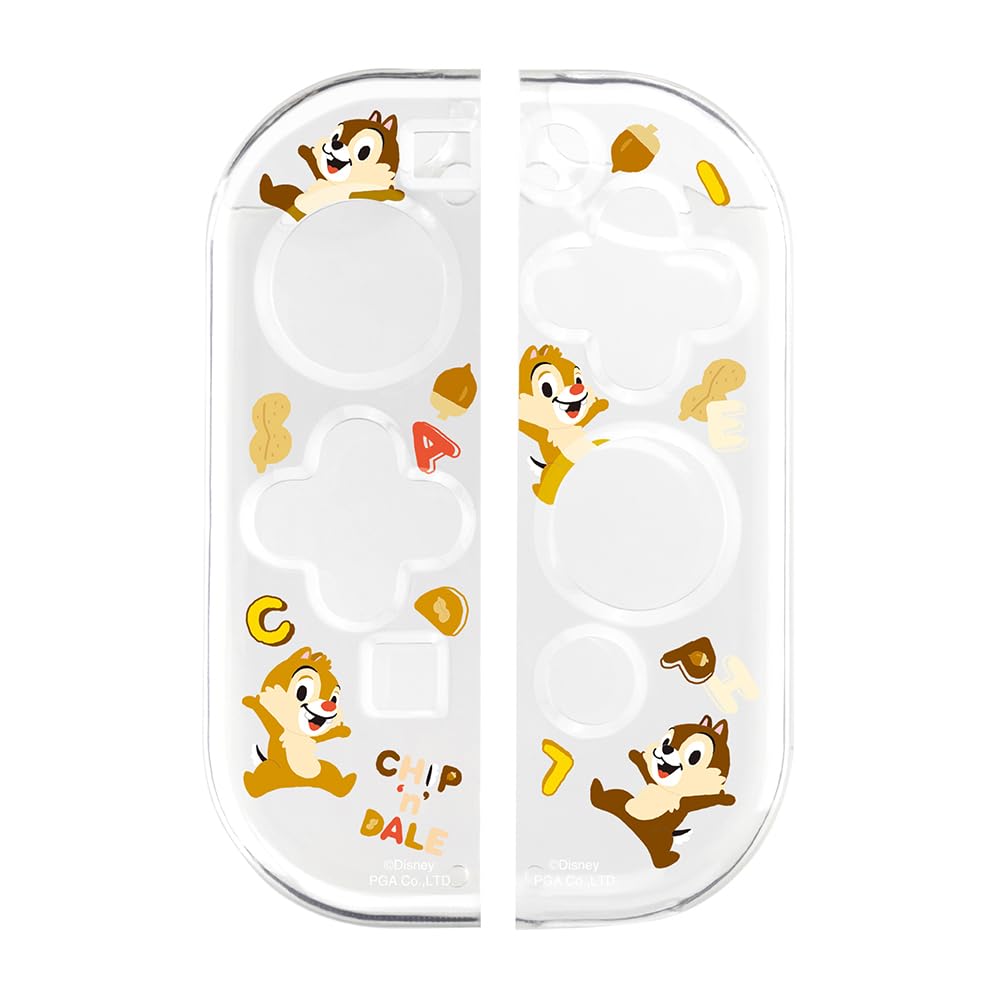 

Clear OLED Controller Cover for Switch, featuring Disney characters Chip and Dale (PG-DJC07CPD)