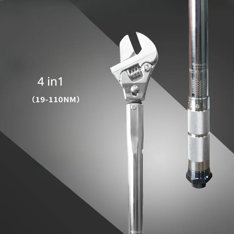 Damaly,Household Chromium-Vanadium Steel Multi-Purpose Bathroom Open-End Torque Wrench, Ratchet Wrench for Bathroom