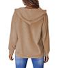 Casual Hooded Long Sleeve Zip Pullover Digitally Printed Womens Sweatshirt Trendy Style Comfortable Loose Fit for Daily & Casual Wear