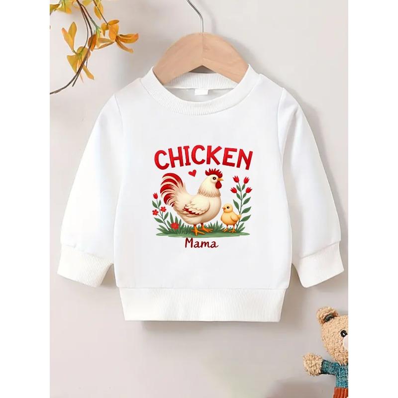 Kids Sweatshirt,Cute and Fun Printed Pattern, Thin and Versatile Comfortable Round Neck Sweatshirt,Spring and Autumn 110