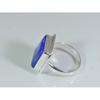 Natural Lapis Lazuli 925 Solid Sterling Silver Ring Size US-7.5 PG-52