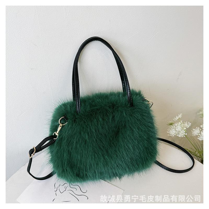 pr p a oen's winter new trend ashion ollege style tote bag large capacity shoulder hair bag