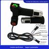 Four-Light Switch & Voltage Display Electric Bicycle Throttle Grip with Three-Speed Control