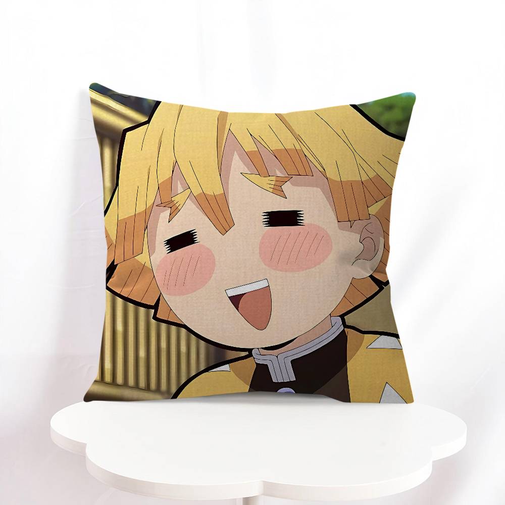 A-Agatsuma Zenitsu Personalized Pillow Cover Kids Bedroom Wild Party Decor Pillowcase Kid Birthday Shower Gift