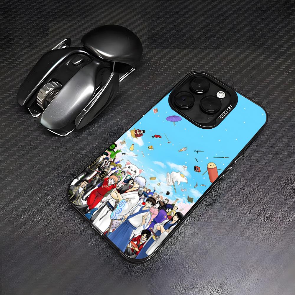 

G-Gintama Anime Phone Case For IPhone17 Air 16 15 14 Plus 13 12 11 Pro 7 8 XS Max XR Silver Black Bumper Case iPhone 13