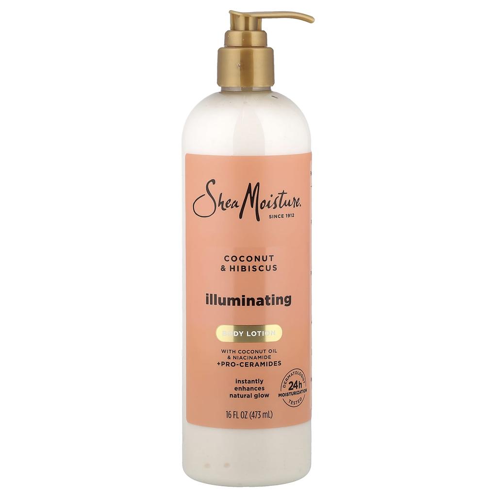 SheaMoisture, Illuminating Body Lotion, Coconut & Hibiscus, 473ml (16 fl oz)