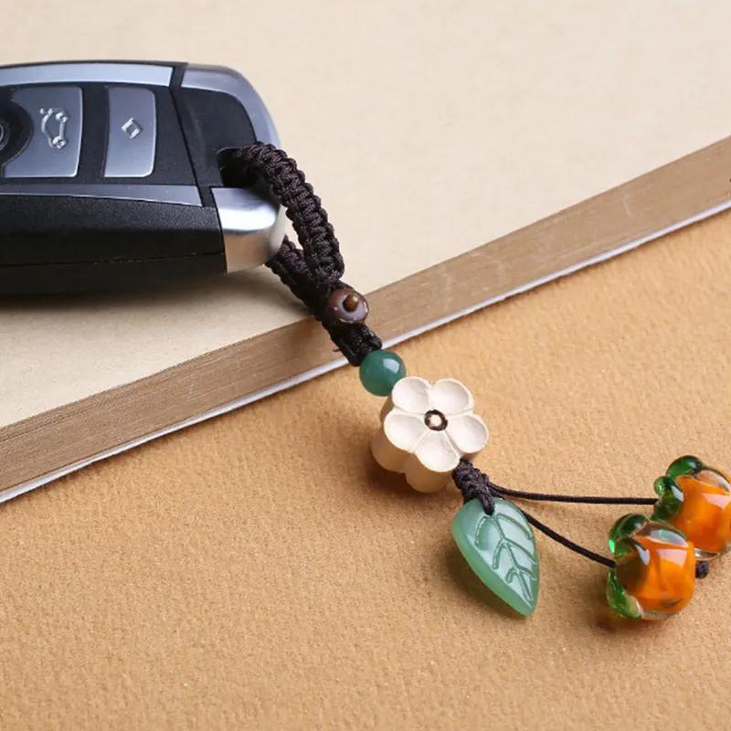 Mobiltelefonkjede Anheng Anti-tapt Tau Herre Bilnøkkelring Dame Utsøkt Anheng