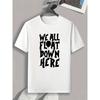 European sizes Men's Casual Crew Neck T-Shirt with Unique Letter Print -  Perfect for Spring & Summer, Men's Fashion, Crew-neck T-shirt
