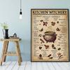 Kitchen Witchery Funny Posters Prints Room Decor Wall Pictures Witches Magic Knowledge Art Painting Home Decor Canvas Painting