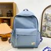 Schoolbag new ins wind Japanese soft sister schoolbag female Korean version solid color middle school student backpack light travel backpack