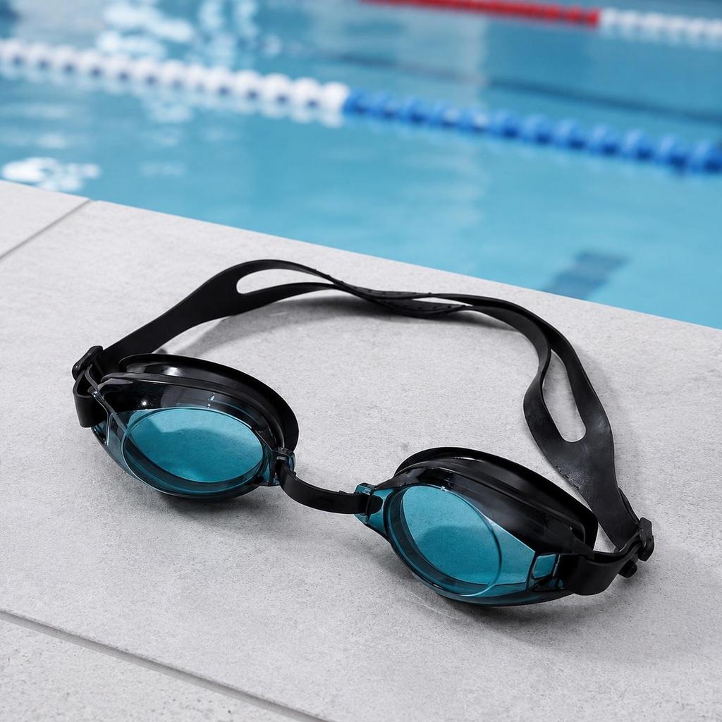 Kids' AntiFog Swimming Goggles with Earplugs Set for Training and Competition Royal Blue