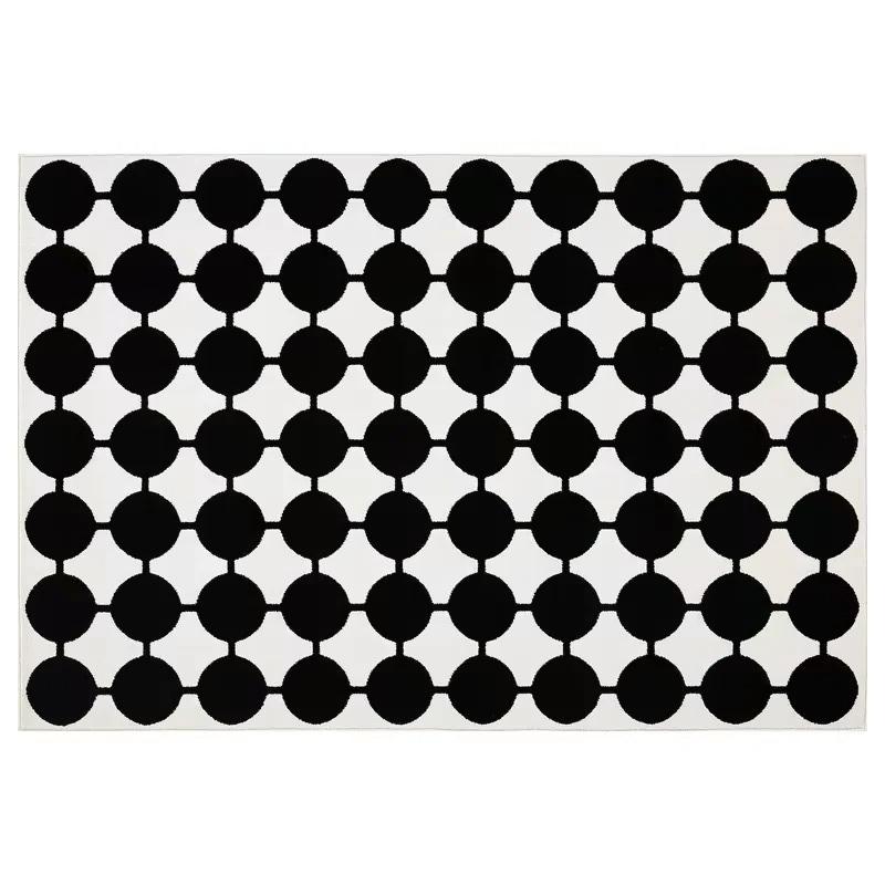 

Современный черно-белый полосатый ковер Минимализм Декор Спальня Прикроватный Короткий Велюровый Коврик Гостиная Гардеробная Противоскользящие Напольные Коврики 60*90cm