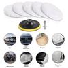 7pcs M10 Connection Rod Thread Wool Polishing Pads Car Polisher Kits  For Car Polishing