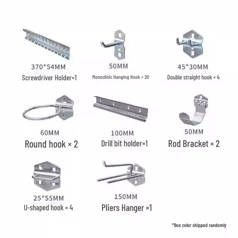 Mobile Hardware Tool & Material Rack with Pegboard & Parts Box Display