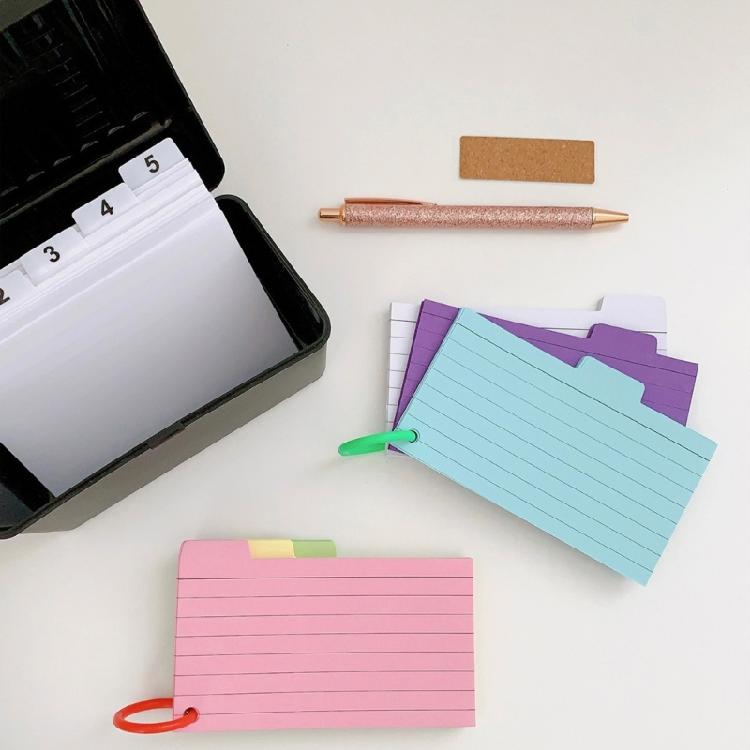 200Sheets Double Side Note Pad and Colored Notes Set for Office Including Note Storage Case Binder Rings Binder Divider