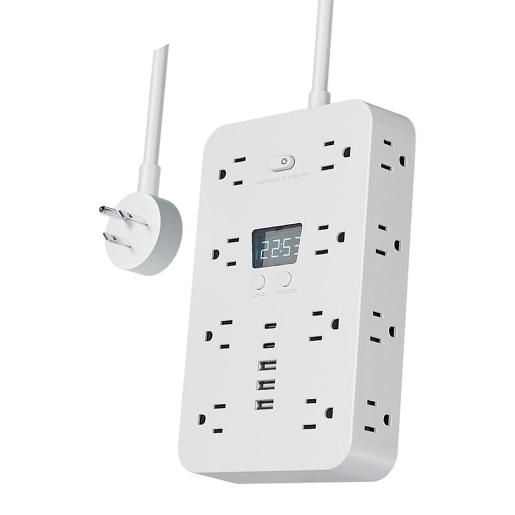 Household 16 Outlets Extender Double Side Outlet Power Strips With USB Port Desk Charging Station for Multiple Devices